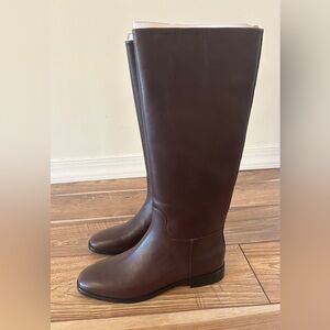 NEW WITH BOX Vince Margaret Ganache Knee High Leather Boots in Women's Size 7/37